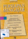 Persiapan Mengajar Di Sekolah Dasar: Kelas VI Caturwulan I