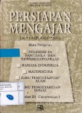 Persiapan Mengajar di Sekolah Dasar: Kelas III Caturwulan 1